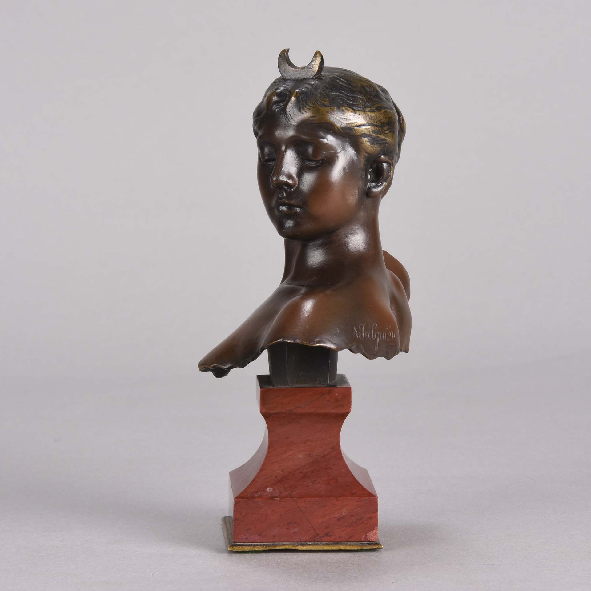 Falguiere Bronze Diana - Art Nouveau Bronze - Hickmet Fine Arts 