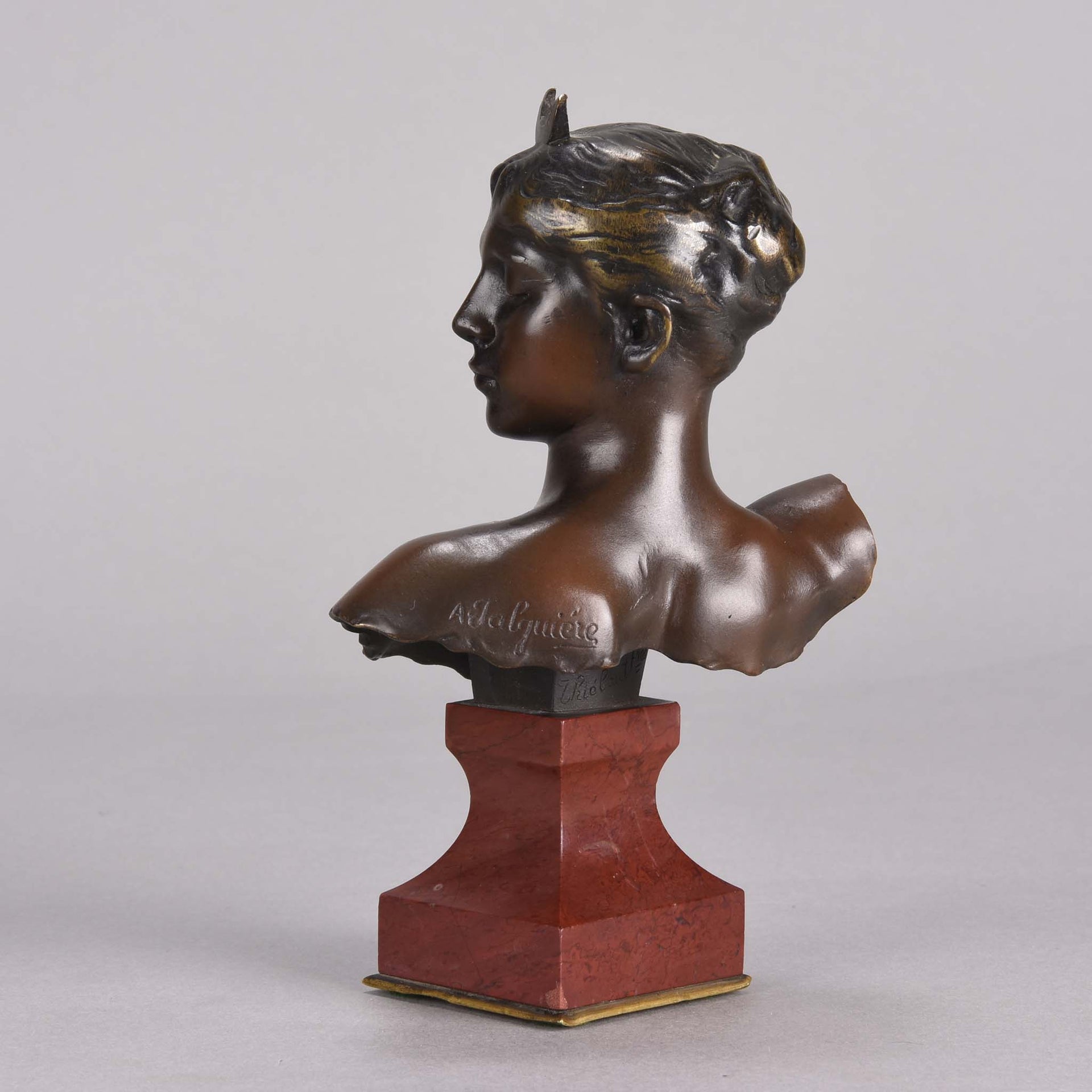 Falguiere Bronze Diana - Art Nouveau Bronze - Hickmet Fine Arts 