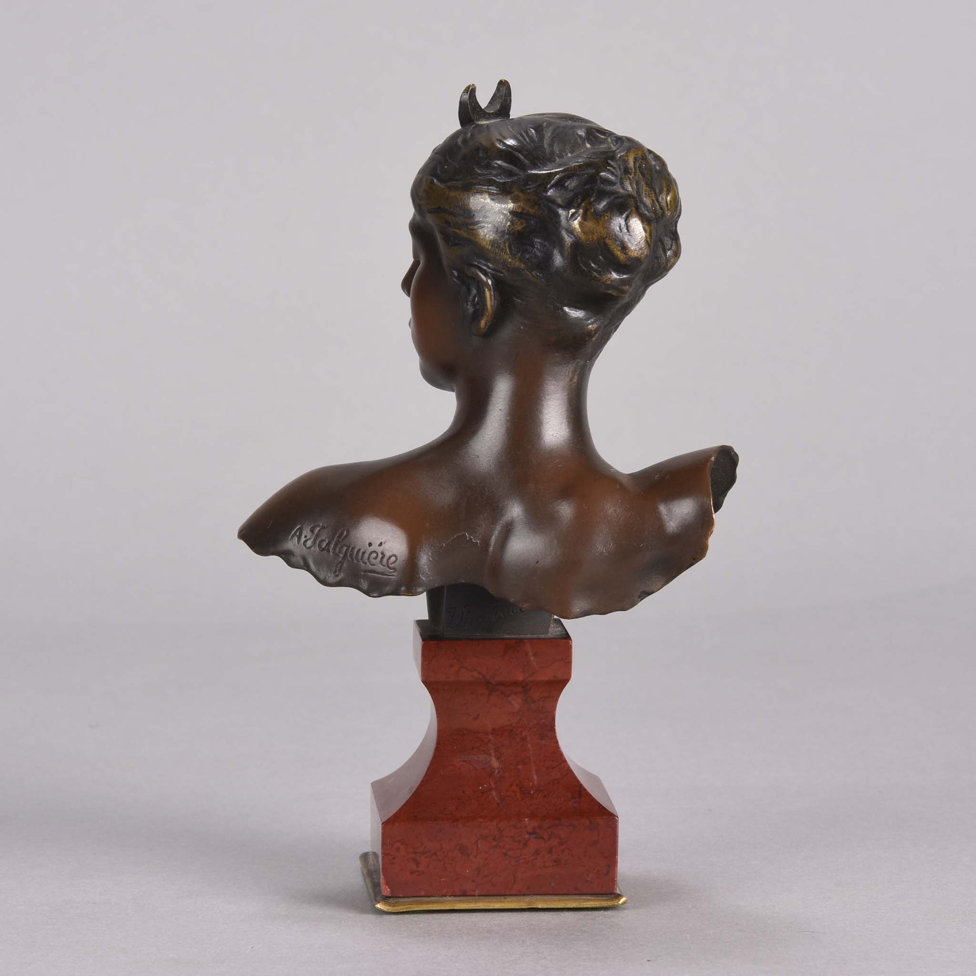 Falguiere Bronze Diana - Art Nouveau Bronze - Hickmet Fine Arts 