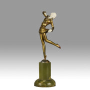 Bronze and ivory Lorenzl Dancer - Josef Lorenzl - Antique Bronze - Hickmet Fine Arts
