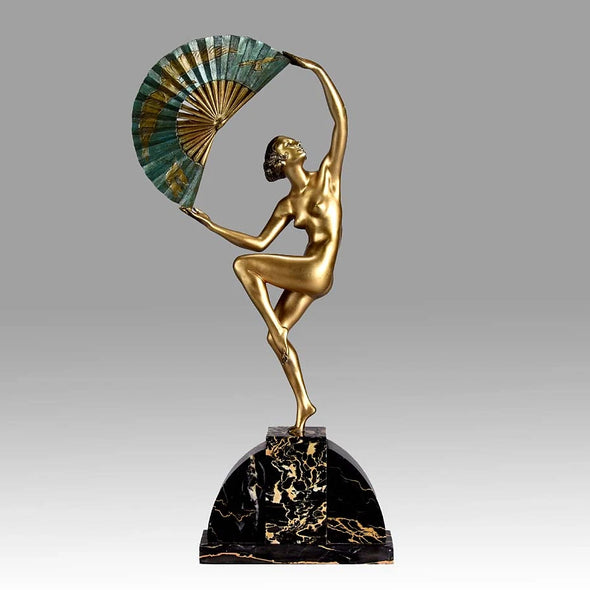 "Dancer with Fan" by Marcel Bouraine