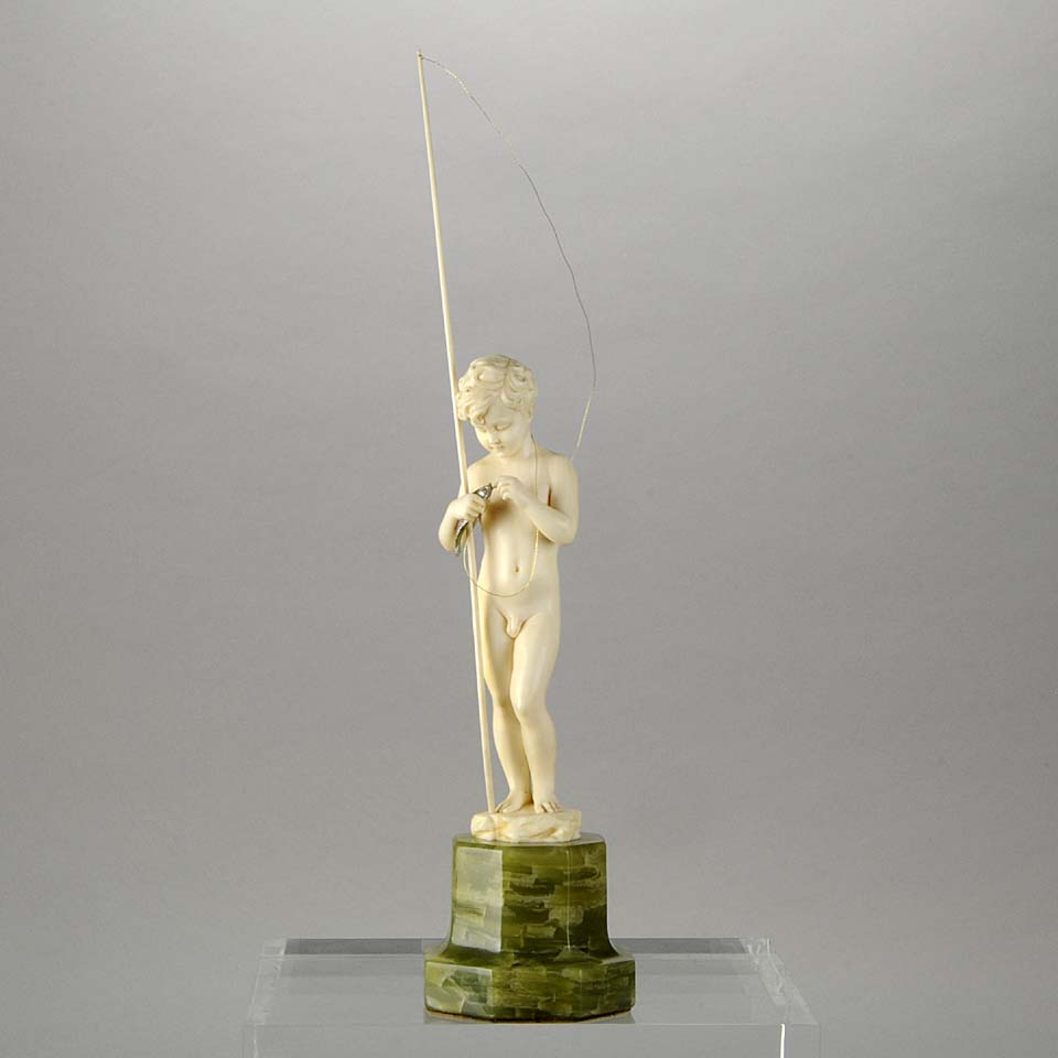 Preiss Fisher Boy Art Deco Sculpture