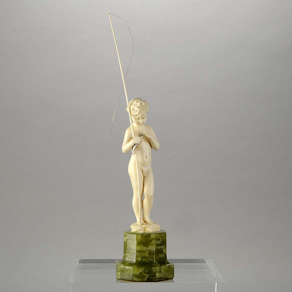 Preiss Fisher Boy Art Deco Sculpture