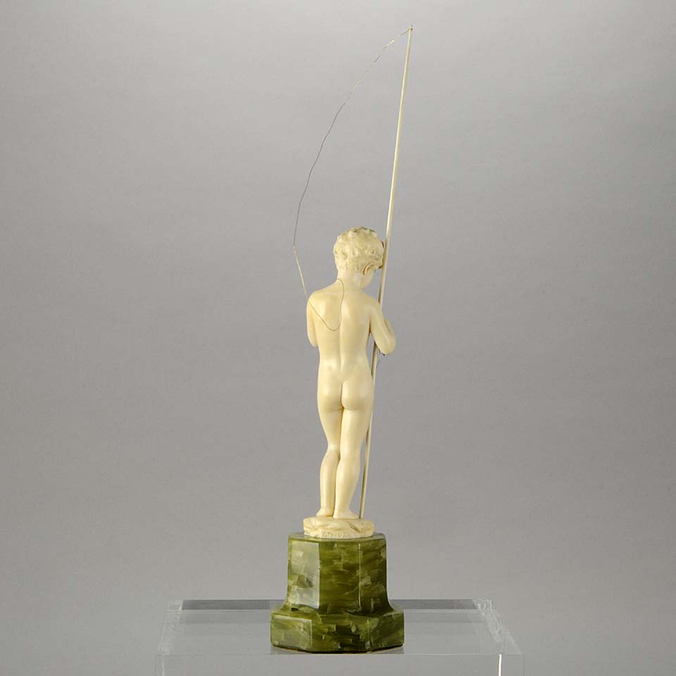 Preiss Fisher Boy Art Deco Sculpture