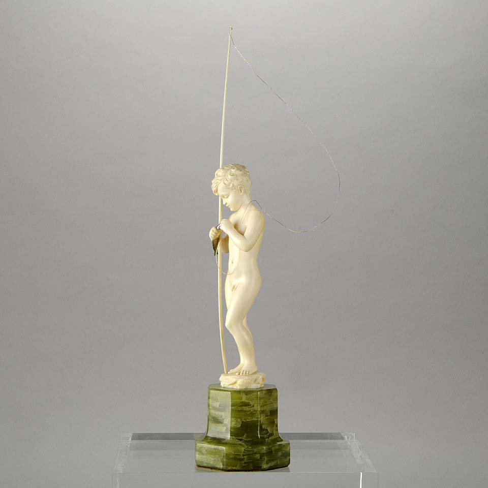 Preiss Fisher Boy Art Deco Sculpture