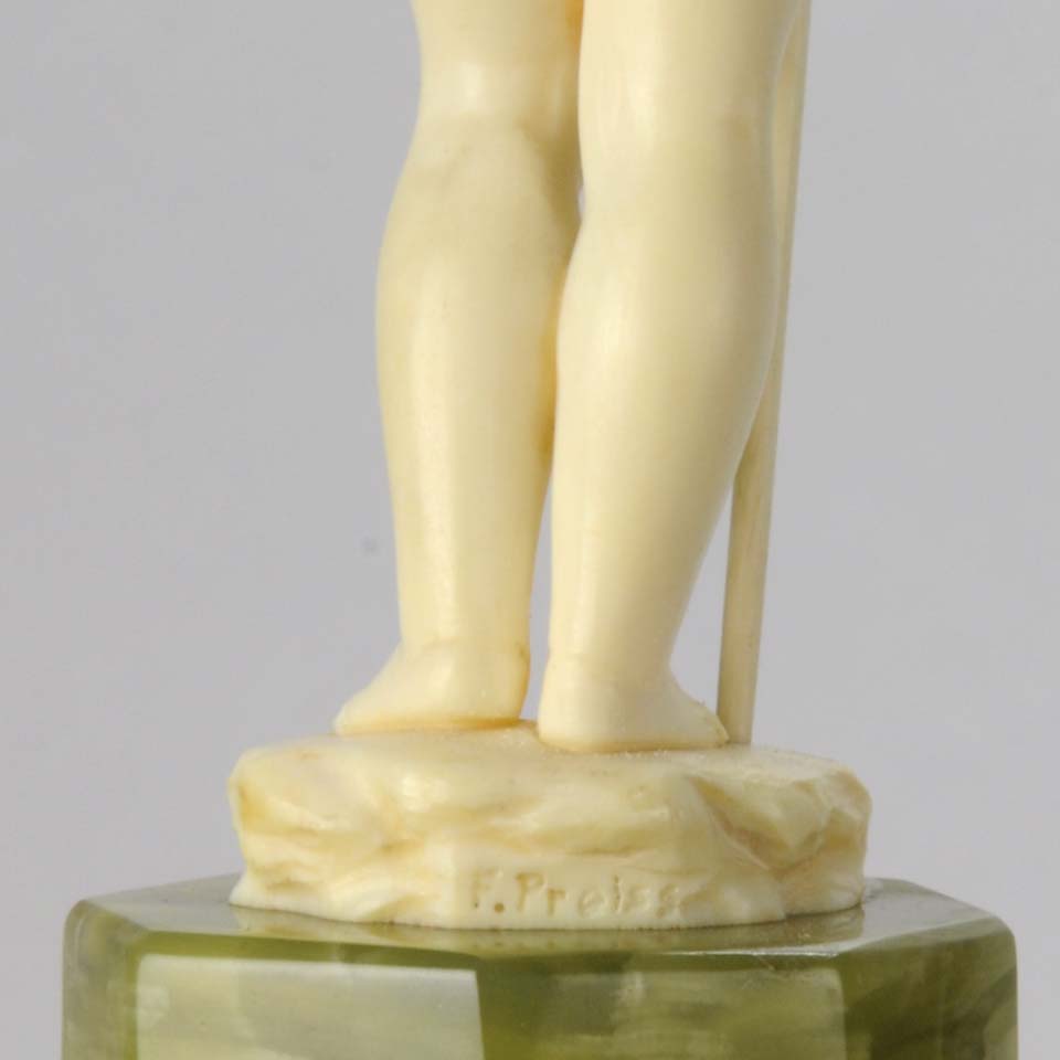 Preiss Fisher Boy Art Deco Sculpture