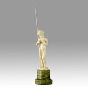 Preiss Fisher Boy Art Deco Sculpture