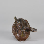 Pautrot Rabbit - Lapin Assis - Animaliers by Ferdinand Pautrot - Antique Bronze - Hickmet Fine Arts