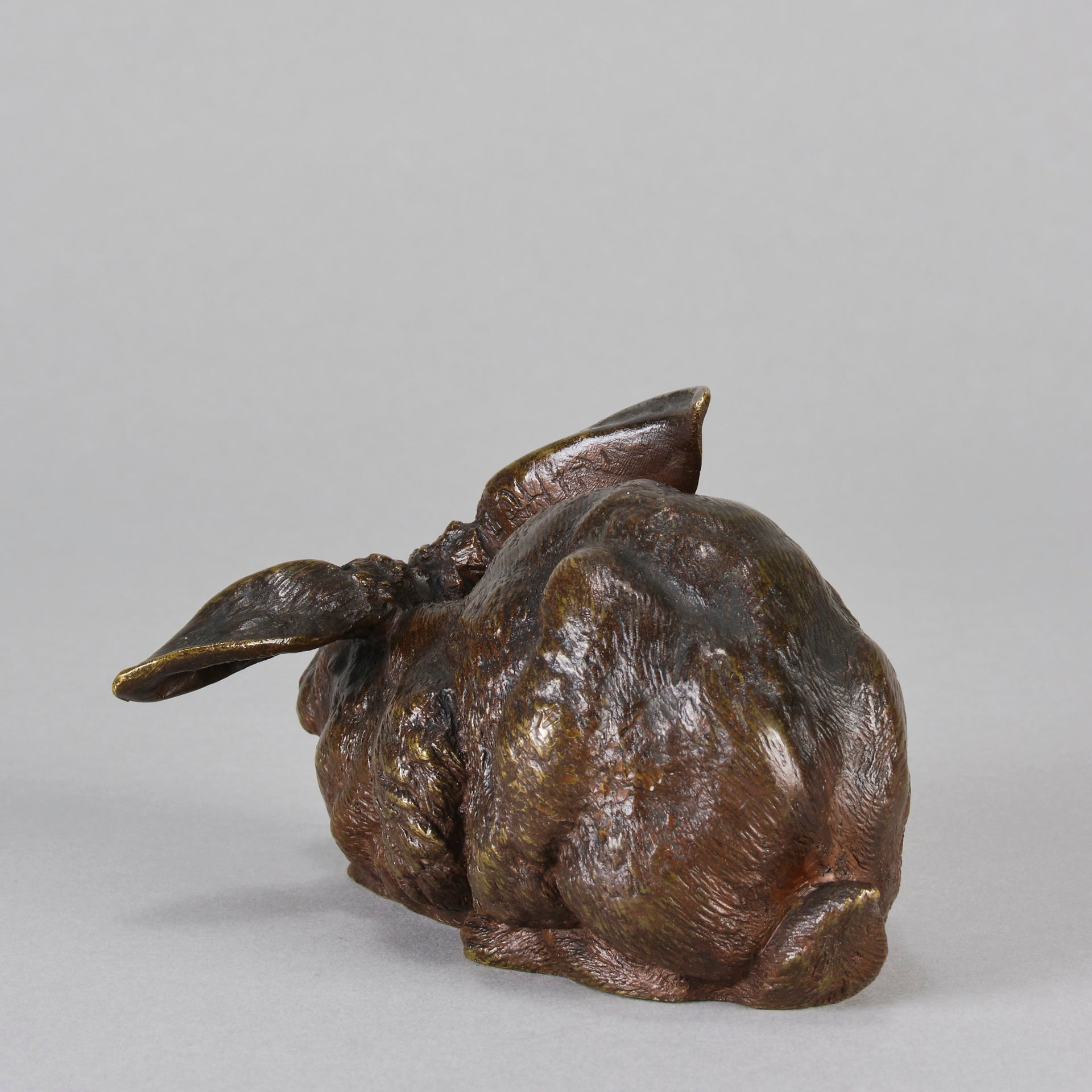 Pautrot Rabbit - Lapin Assis - Animaliers by Ferdinand Pautrot - Antique Bronze - Hickmet Fine Arts