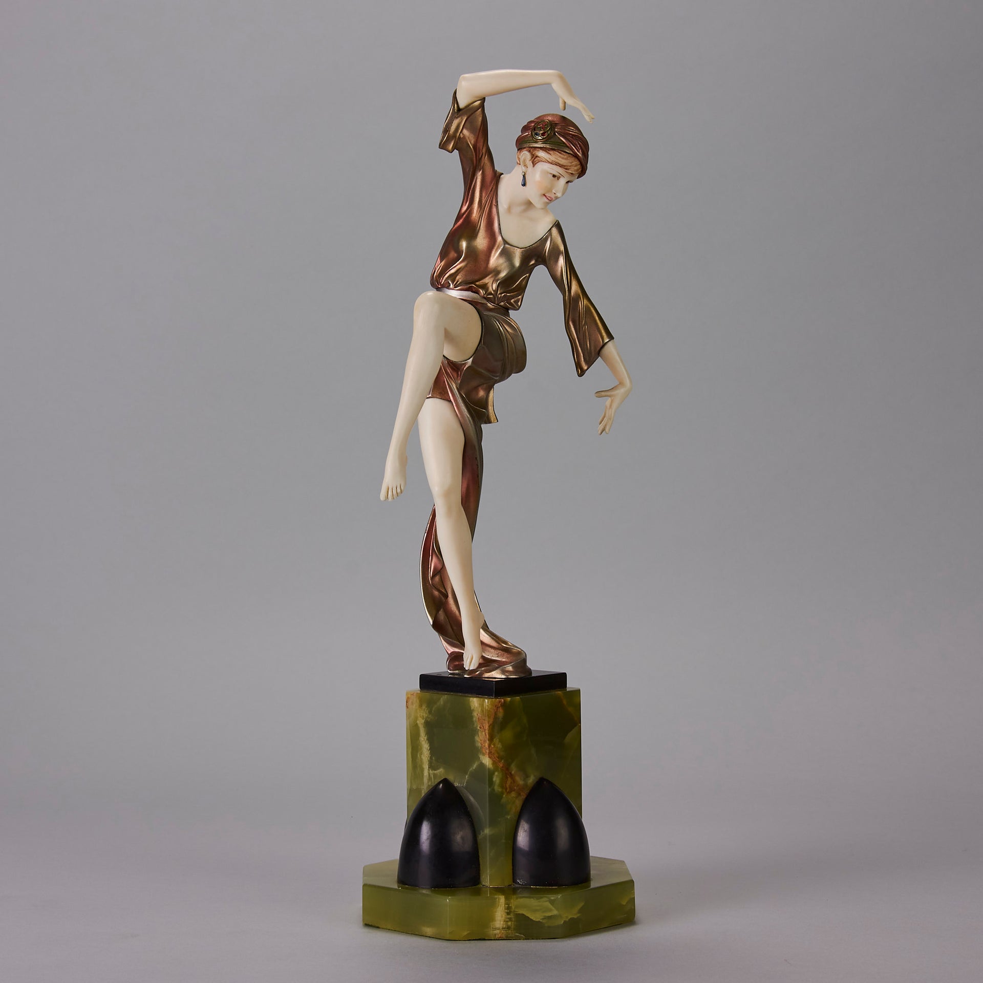Ferdinand Preiss Art Deco Dancer - Art Deco sculptures for sale - Deco Bronze - Hickmet Fine Arts