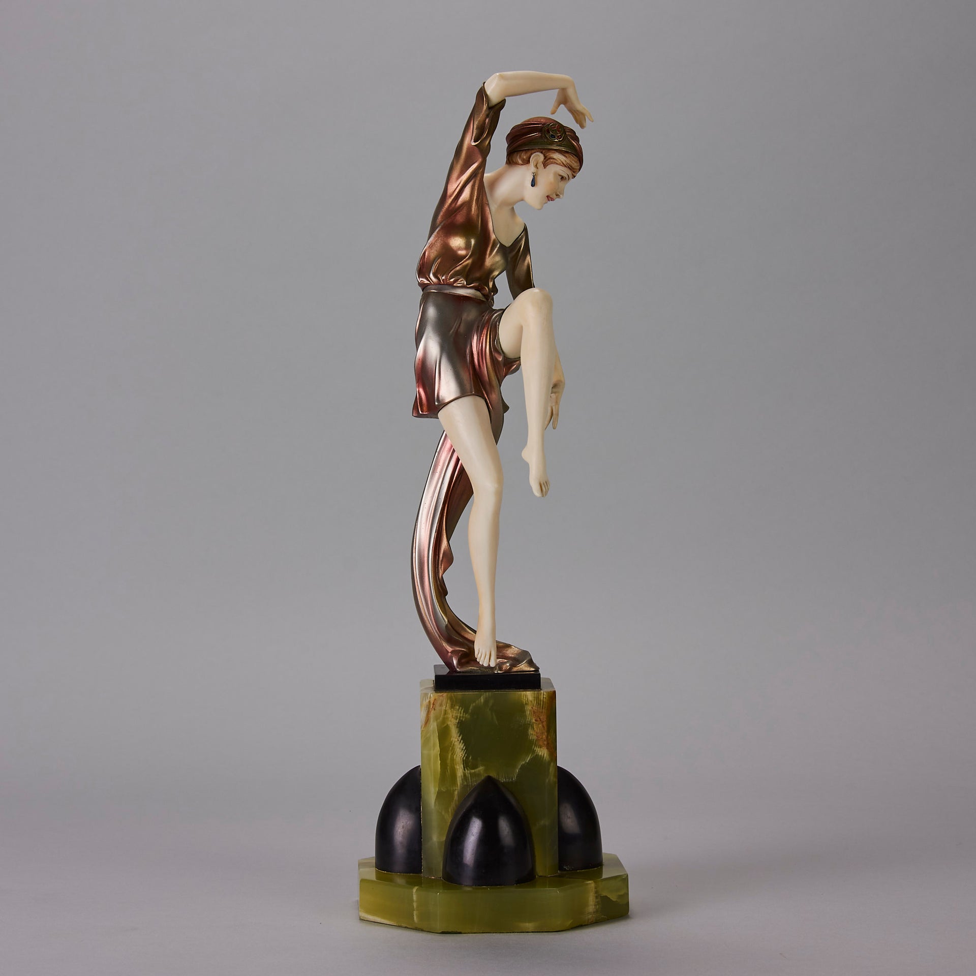 Ferdinand Preiss Art Deco Dancer - Art Deco sculptures for sale - Deco Bronze - Hickmet Fine Arts