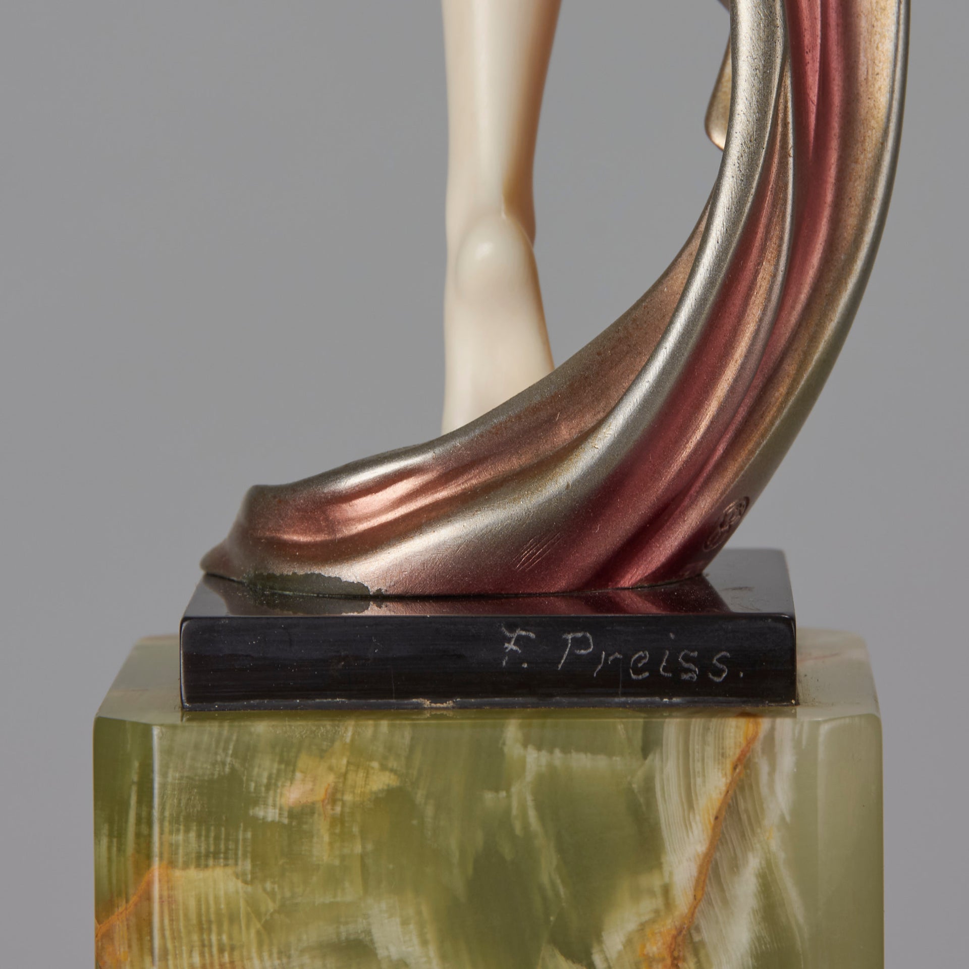 Ferdinand Preiss Art Deco Dancer - Art Deco sculptures for sale - Deco Bronze - Hickmet Fine Arts