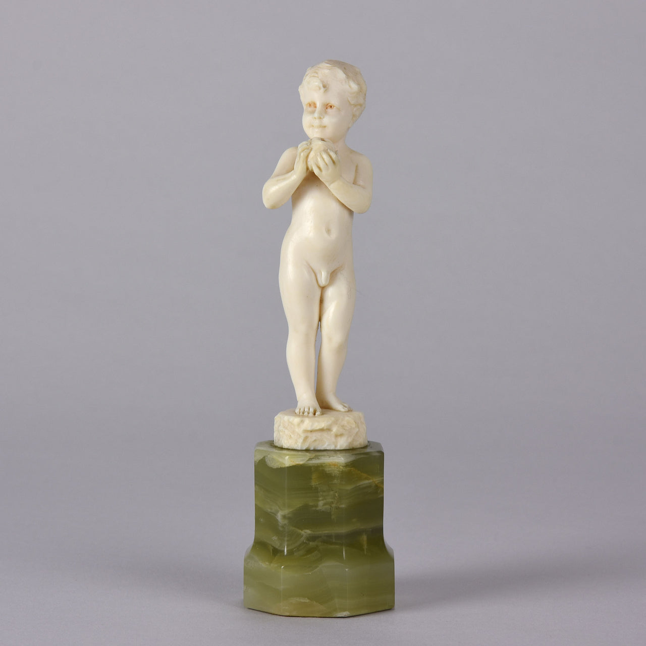 Ferdinand Preiss - Art Deco Sculpture - Boy with Apple