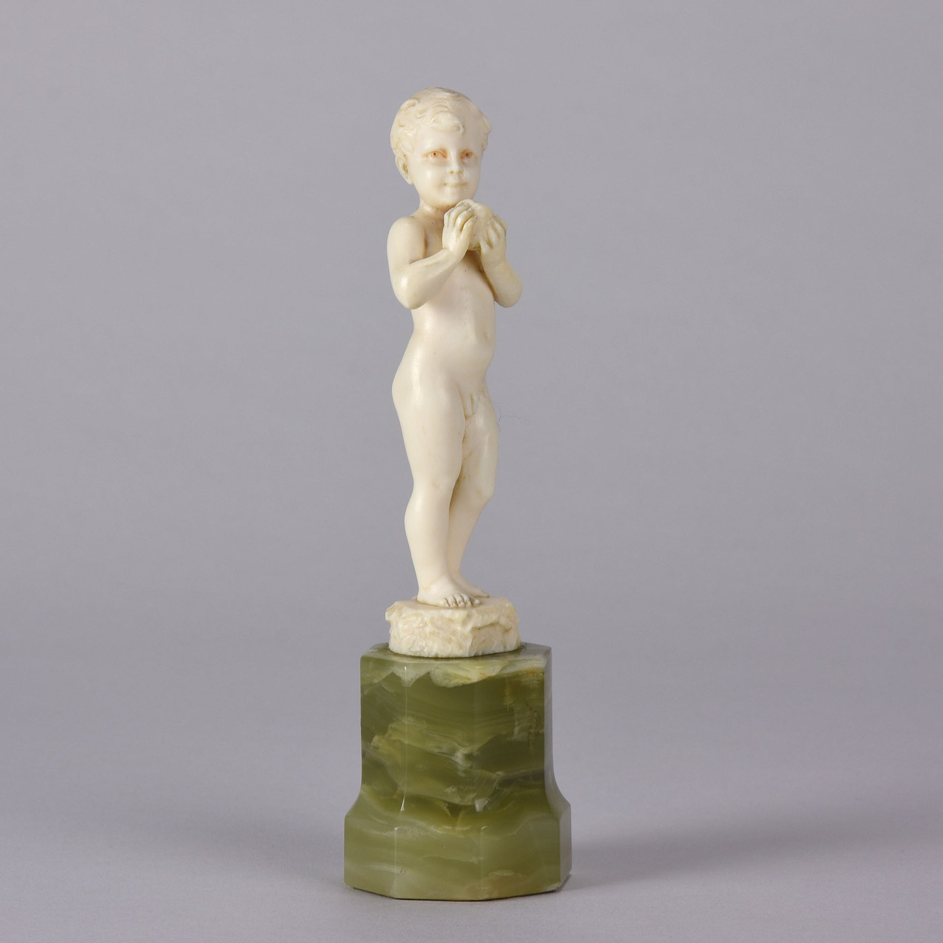 Ferdinand Preiss - Art Deco Sculpture - Boy with Apple