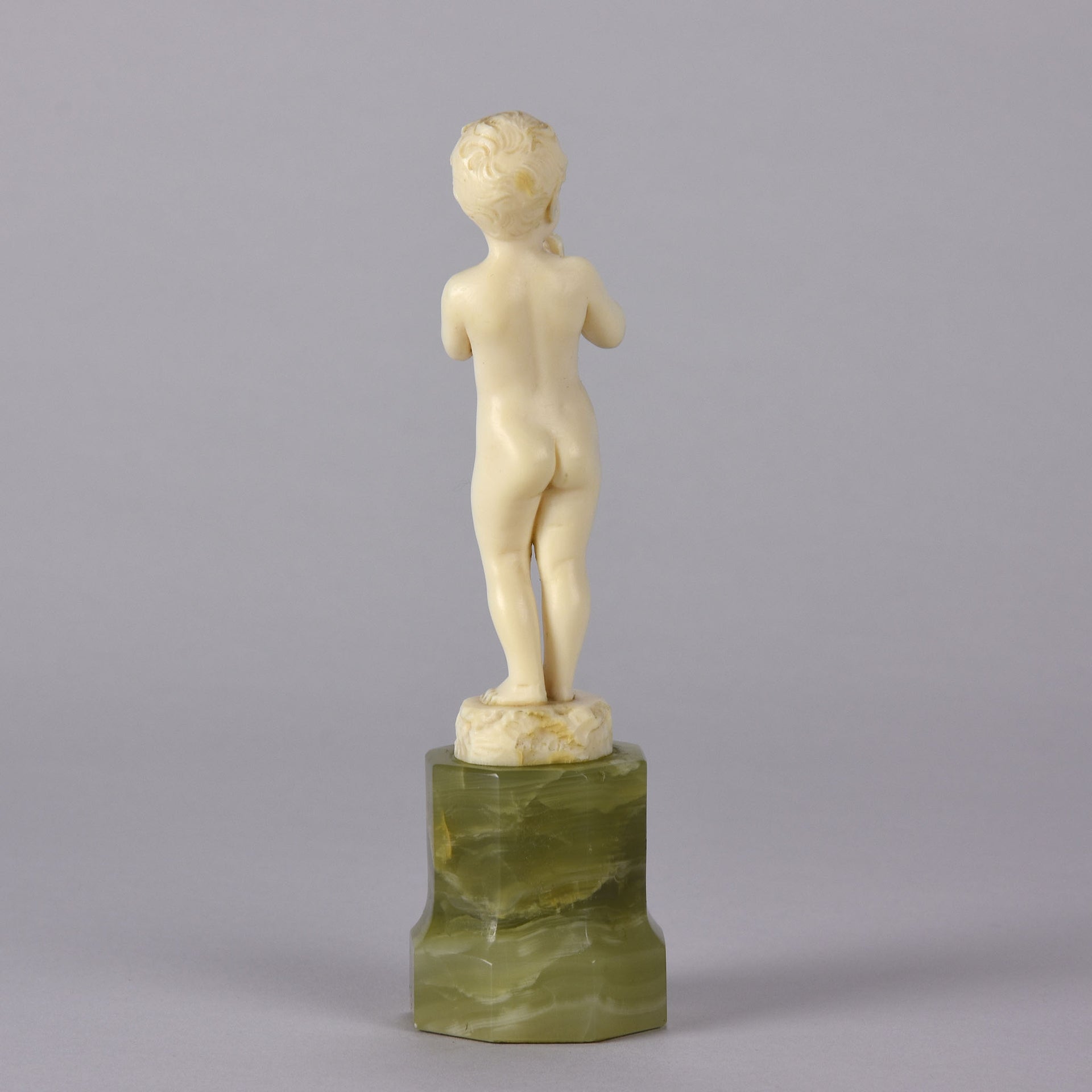 Preiss Boy with Apple - Art Deco Sculpture - Hickmet Fine Arts  Edit alt text