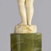 Preiss Boy with Apple - Art Deco Sculpture - Hickmet Fine Arts  Edit alt text