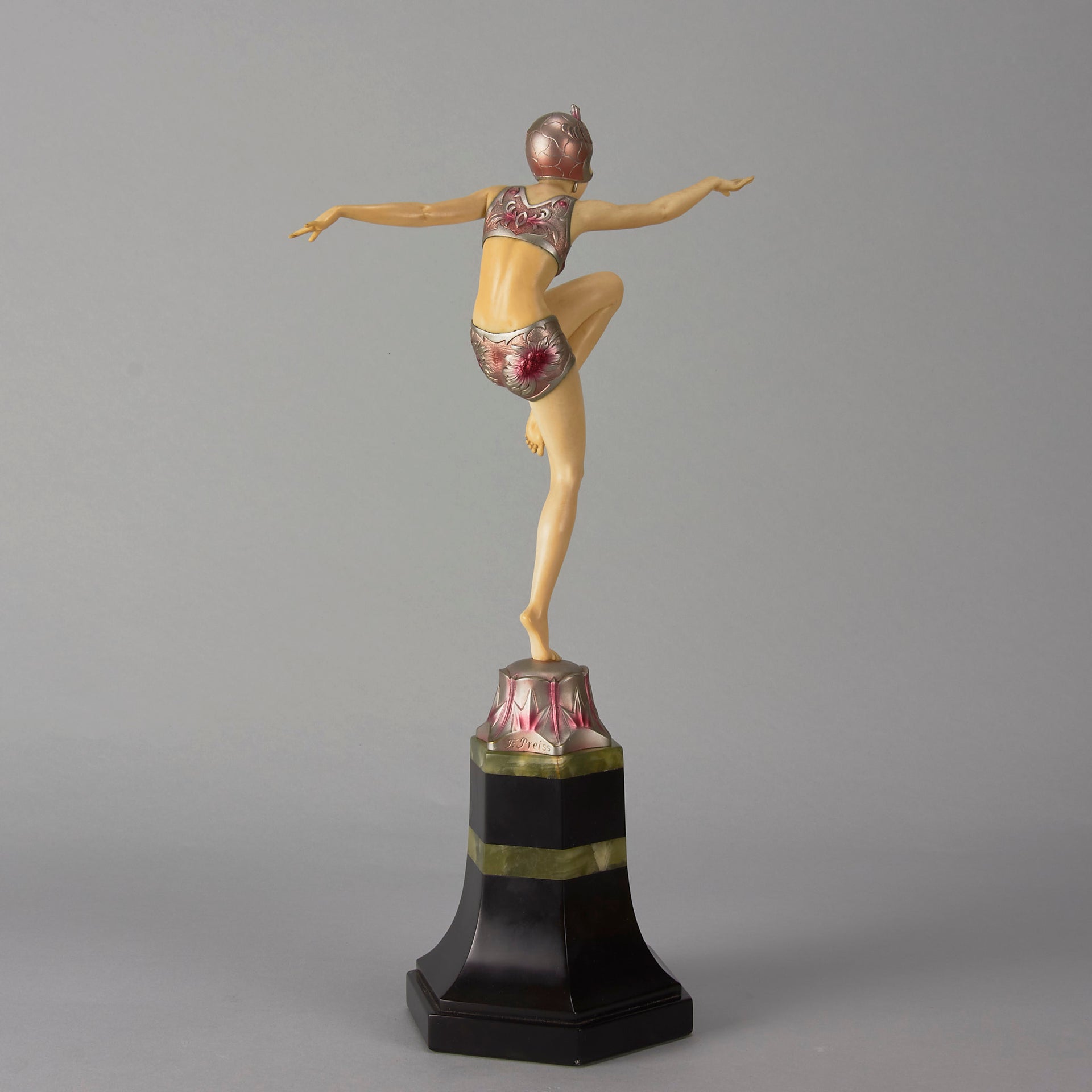 Art Deco antique Bronze Statue Con Brio by Ferdinand Preiss – Hickmet Fine Arts