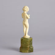 Preiss Girl with Box - Art Deco Sculpture by Ferdinand Preiss - Hickmet Fine Arts