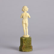Preiss Girl with Box - Art Deco Sculpture by Ferdinand Preiss - Hickmet Fine Arts