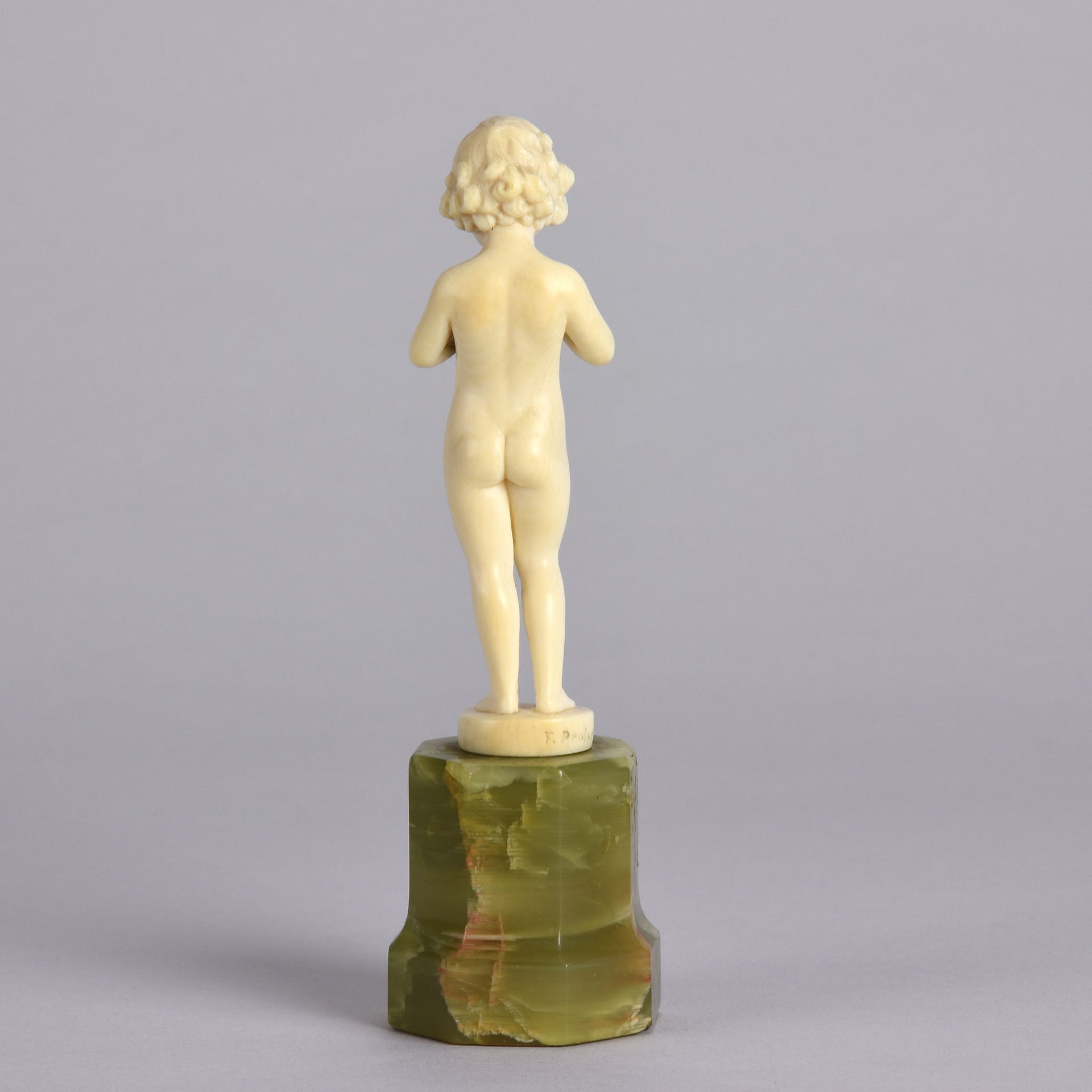 Preiss Girl with Box - Art Deco Sculpture by Ferdinand Preiss - Hickmet Fine Arts