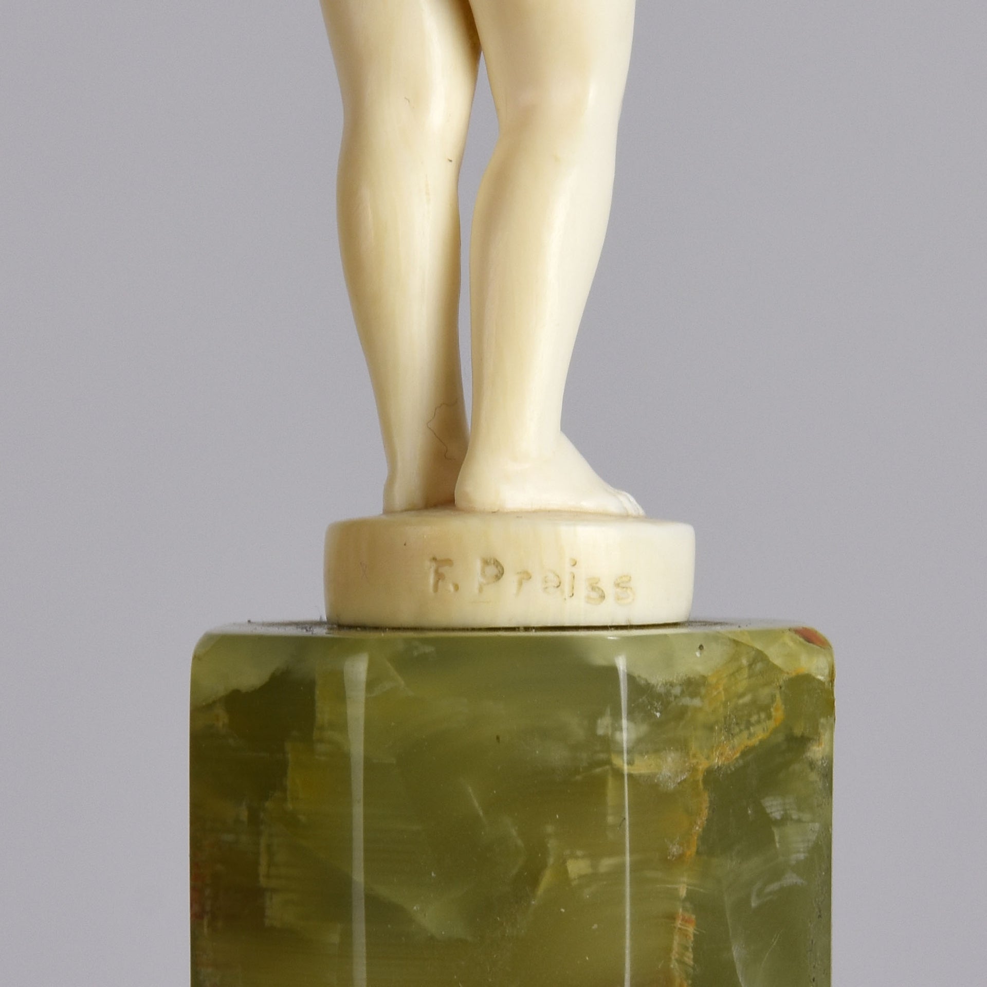 Preiss Girl with Box - Art Deco Sculpture by Ferdinand Preiss - Hickmet Fine Arts