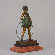 Hoop Girl and Sonny Boy - Ferdinand Preiss - Preiss Powder Puff Art Deco Sculpture Ferdinand Preiss -  Hickmet Fine Arts 