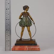Hoop Girl and Sonny Boy - Ferdinand Preiss - Preiss Powder Puff Art Deco Sculpture Ferdinand Preiss -  Hickmet Fine Arts 