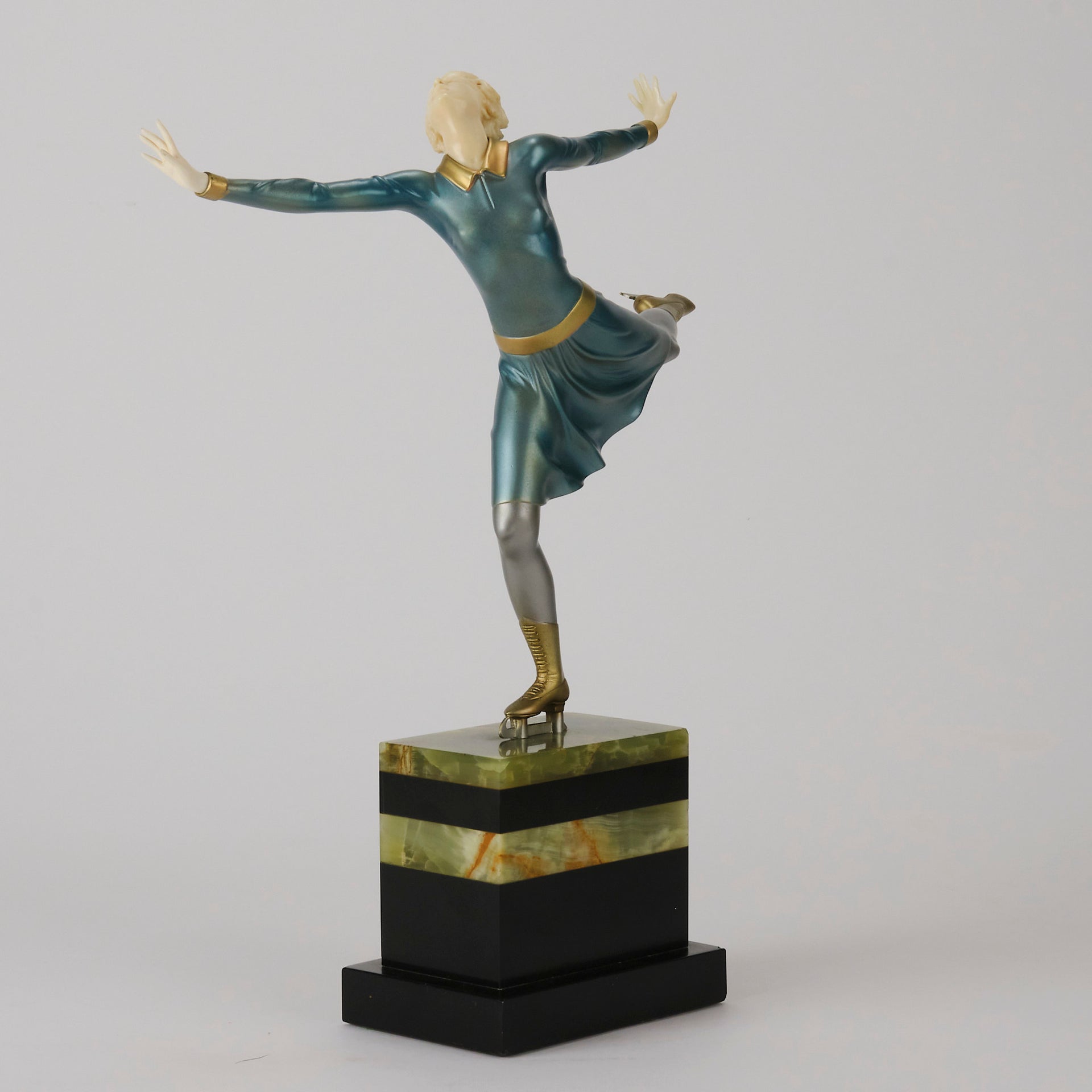 Ferdinand Preiss Skater- Art Deco Figure - Hickmet Fine Arts