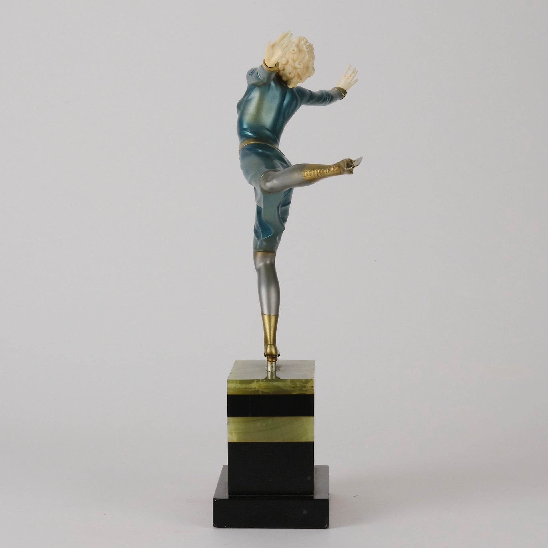Ferdinand Preiss Skater- Art Deco Figure - Hickmet Fine Arts