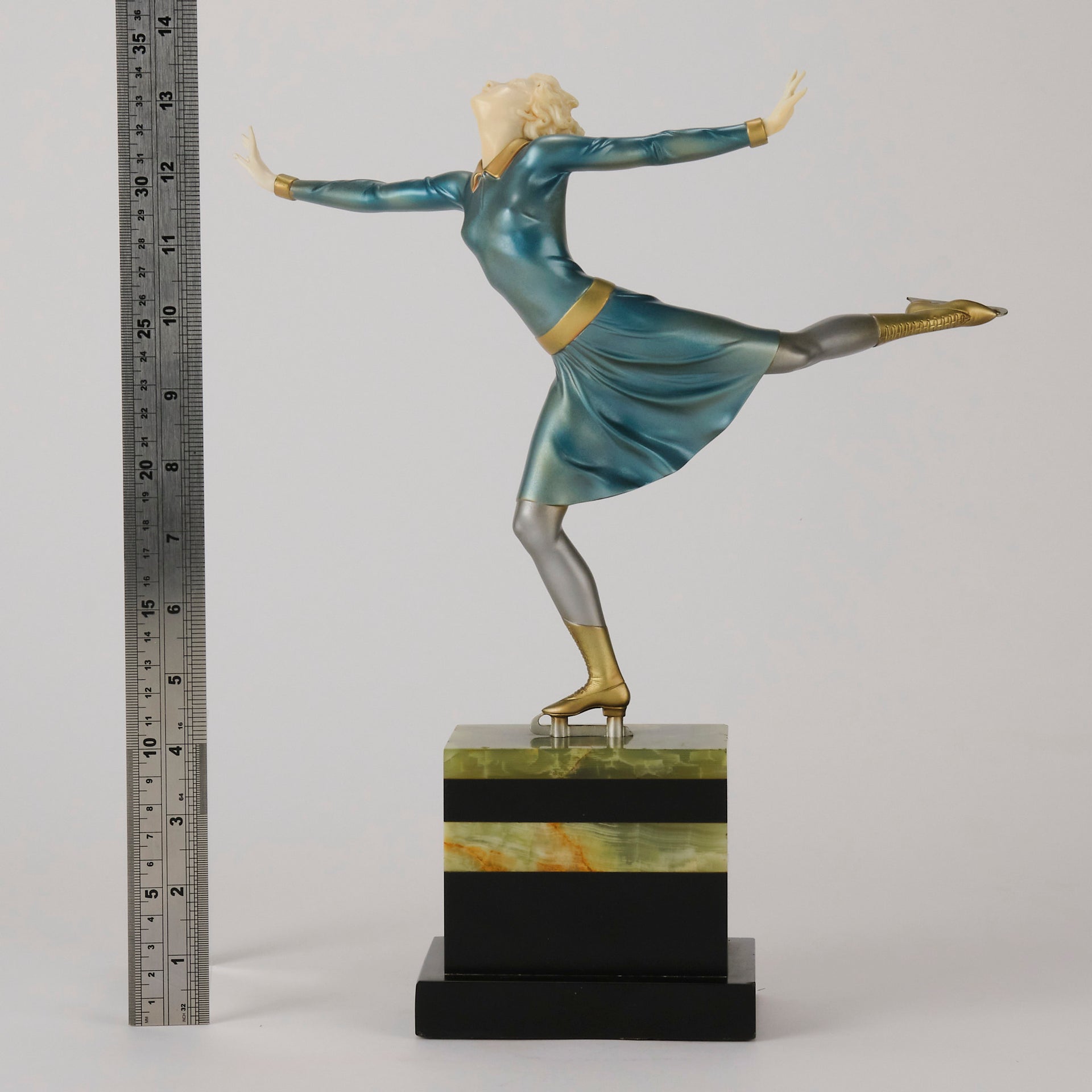 Ferdinand Preiss Skater- Art Deco Figure - Hickmet Fine Arts