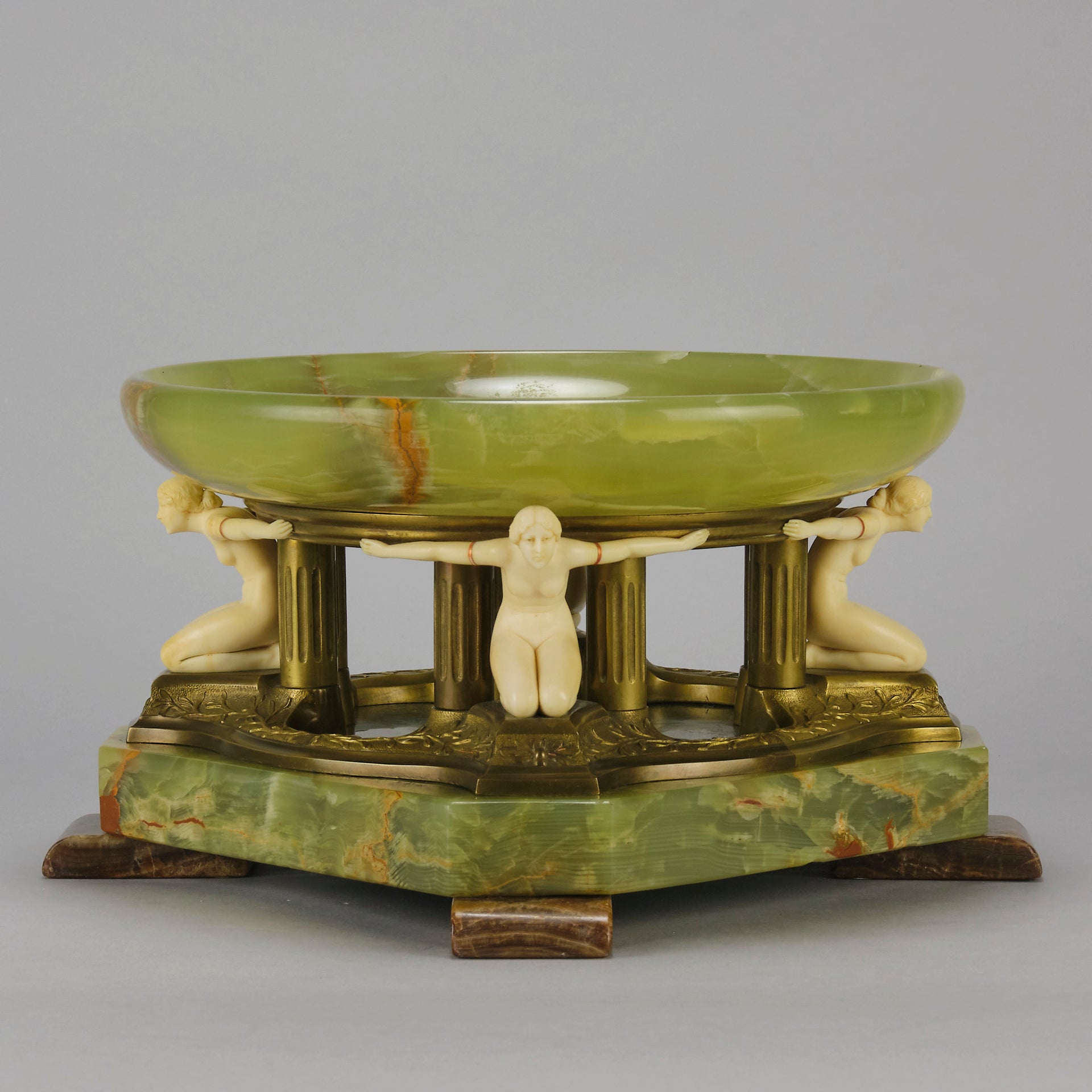 Ferdinand Preiss Tazza - Art Deco Figure - Hickmet Fine Arts