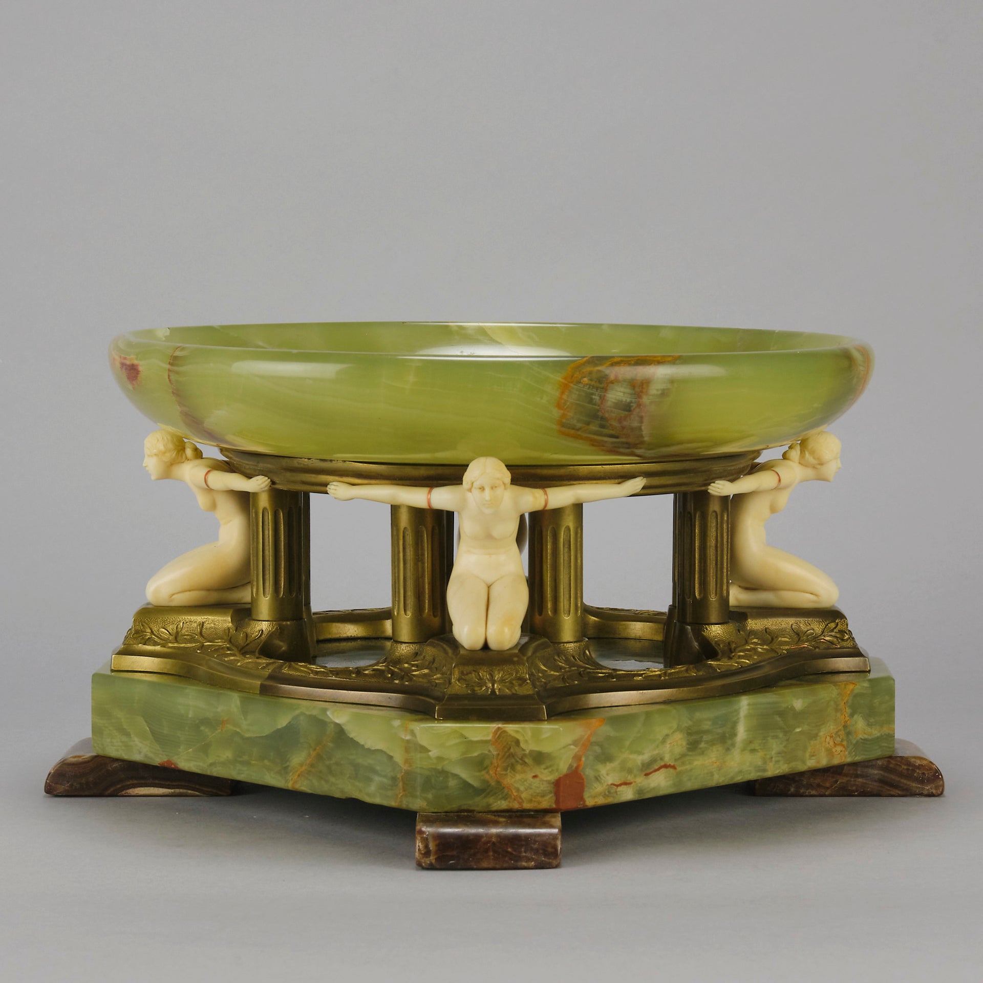 Ferdinand Preiss Tazza - Art Deco Figure - Hickmet Fine Arts