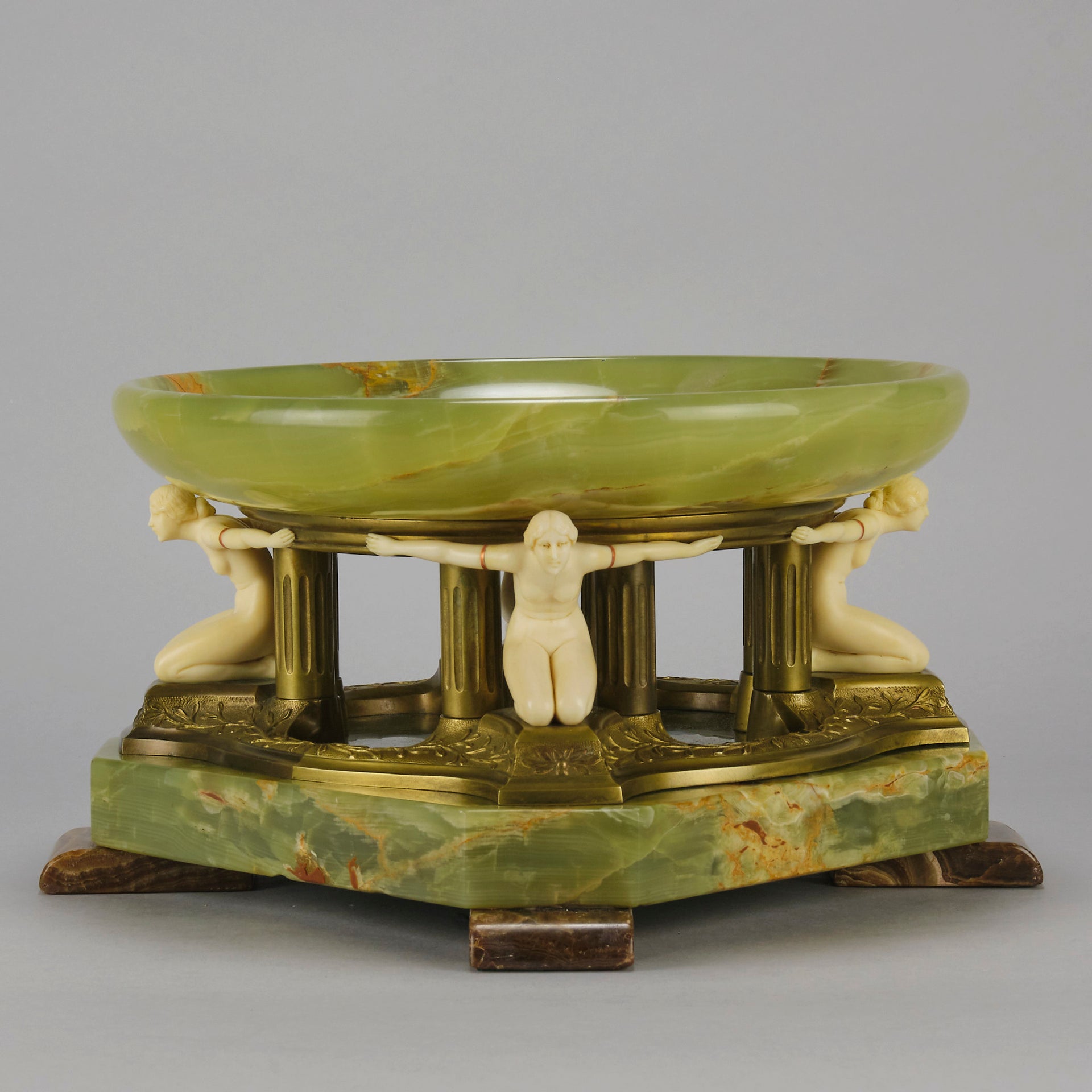 Ferdinand Preiss Tazza - Art Deco Figure - Hickmet Fine Arts