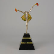 Ferdinand Preiss Torch Dancer - Art Deco Bronze - Antique Bronze -  Hickmet Fine Arts