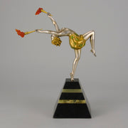 Ferdinand Preiss Torch Dancer - Art Deco Bronze - Antique Bronze -  Hickmet Fine Arts