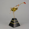 Ferdinand Preiss Torch Dancer - Art Deco Bronze - Antique Bronze -  Hickmet Fine Arts
