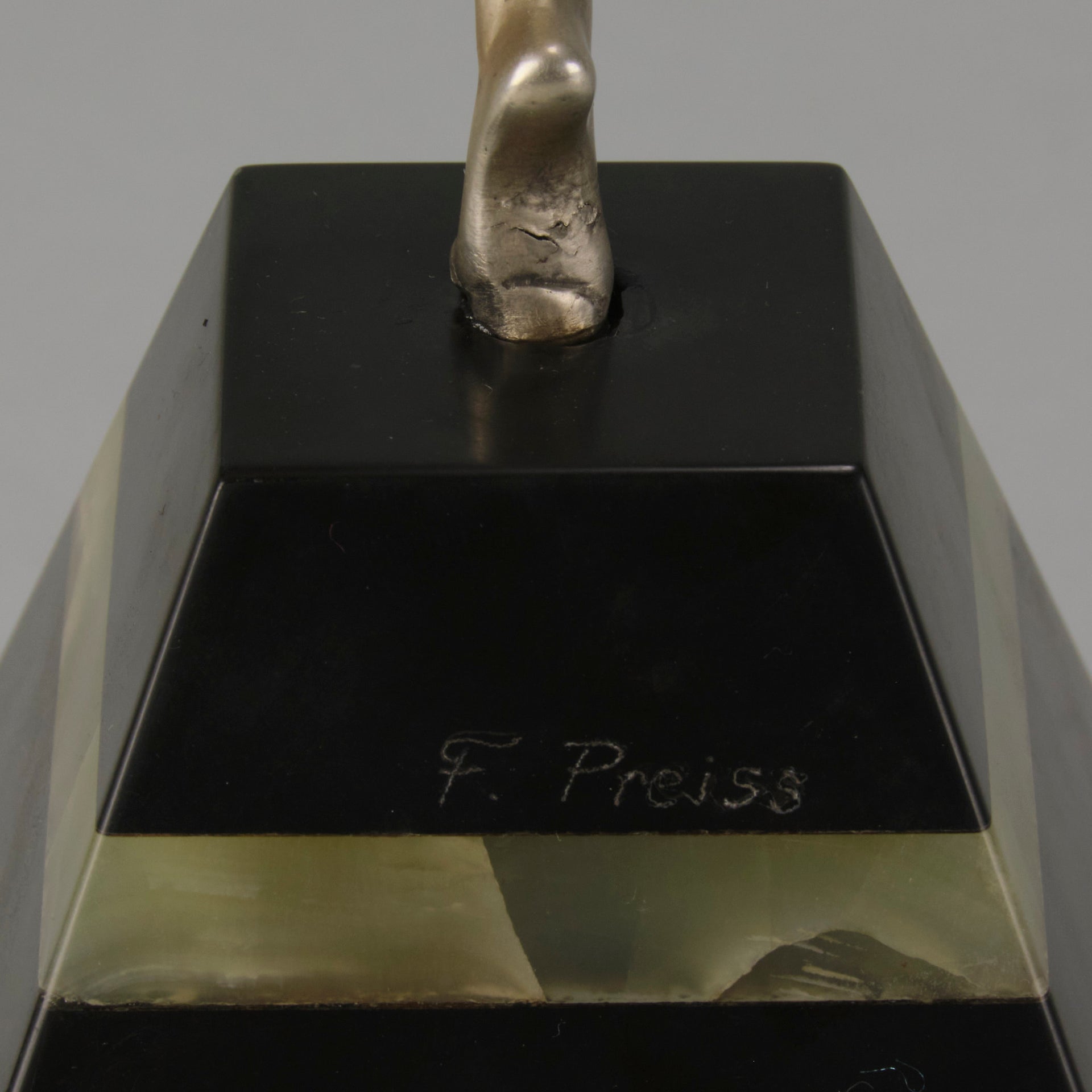 Ferdinand Preiss Torch Dancer - Art Deco Bronze - Antique Bronze -  Hickmet Fine Arts