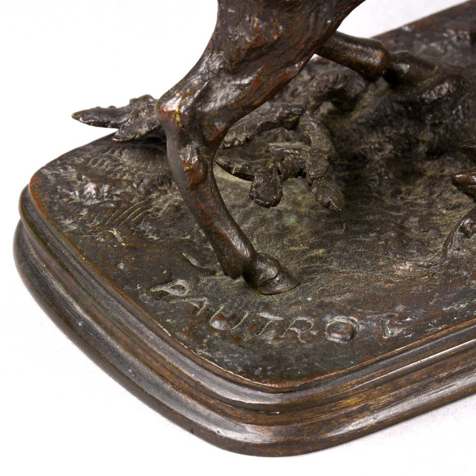 Pautrot Stag Animalier Bronze 