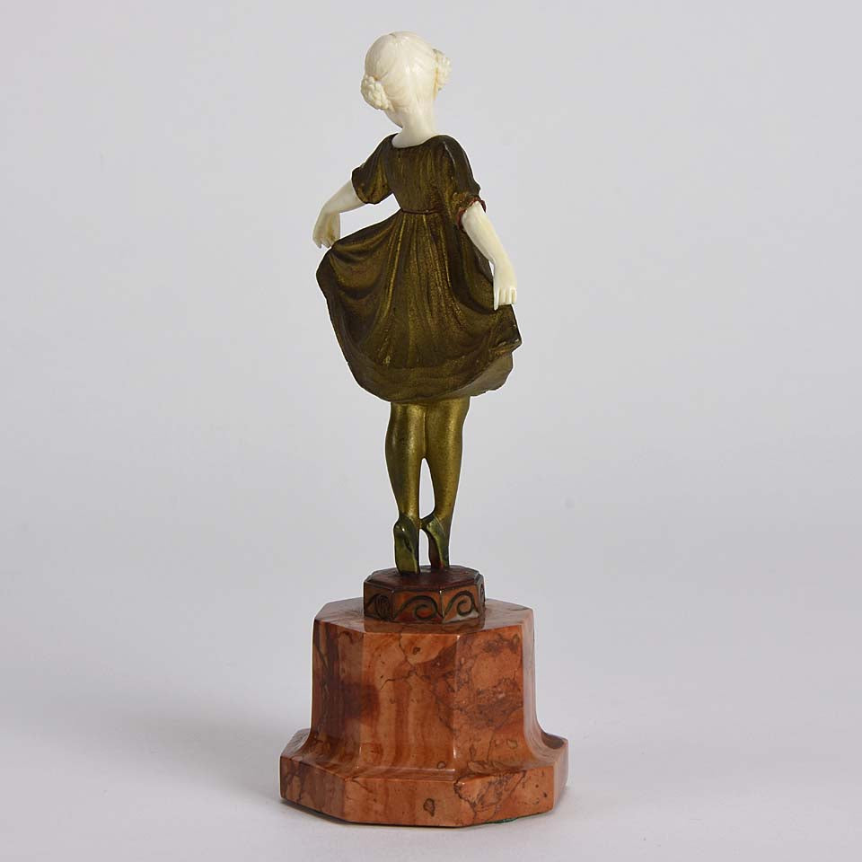 Art Deco Bronze Figure Preiss Ballerina