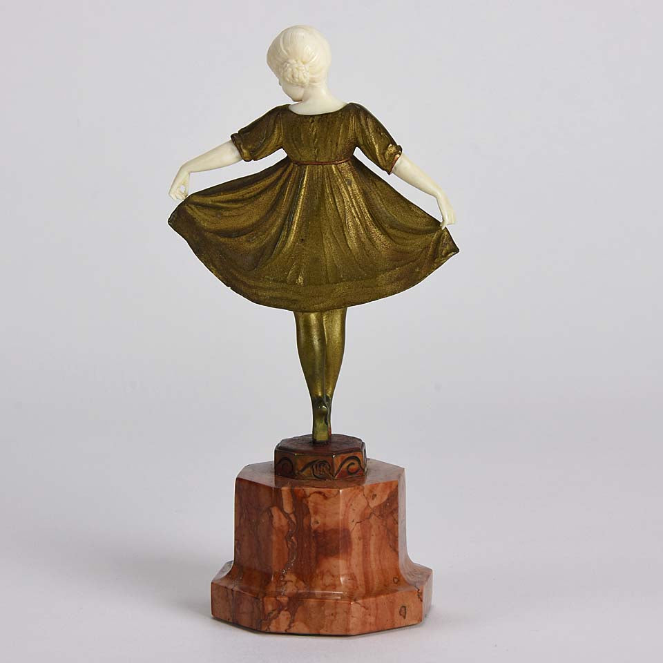 Art Deco Bronze Figure Preiss Ballerina