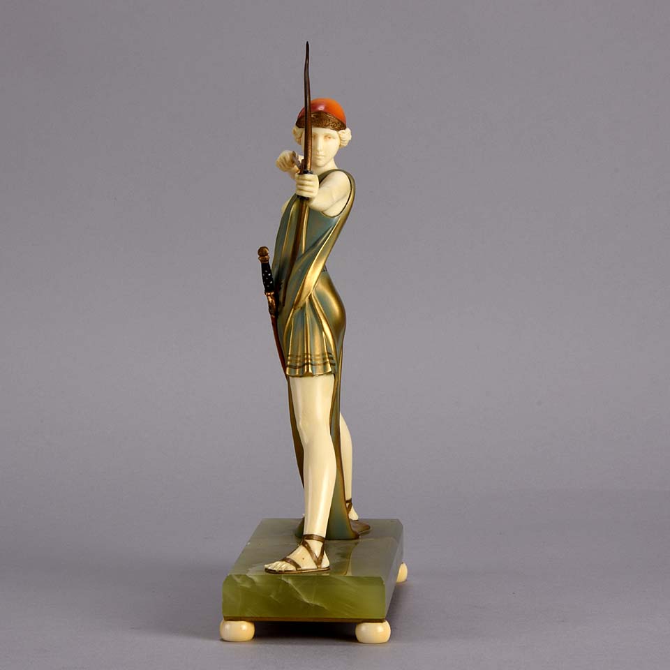 Ferdinand Preiss Diana Art Deco Figure 
