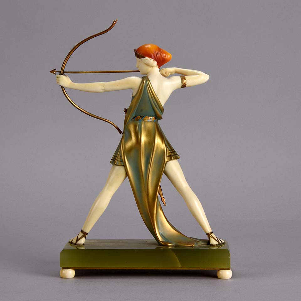 Ferdinand Preiss Diana Art Deco Figure 