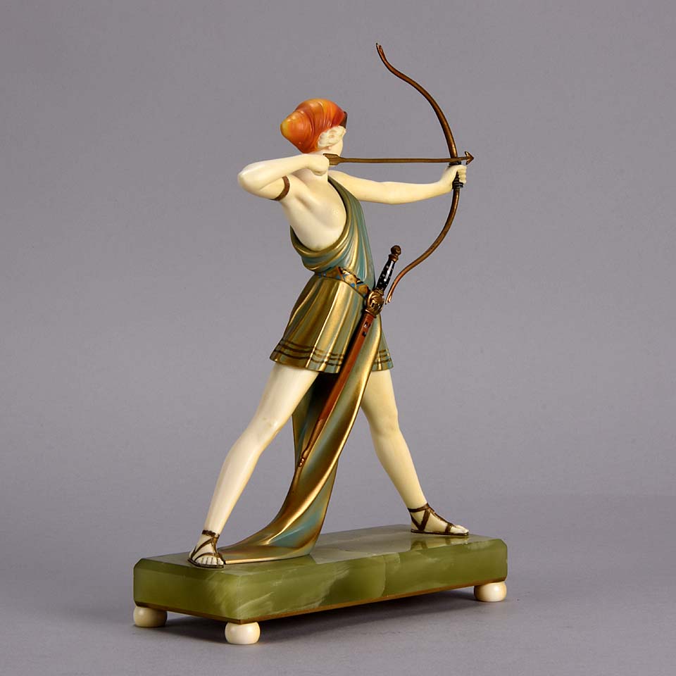 Ferdinand Preiss Diana Art Deco Figure 
