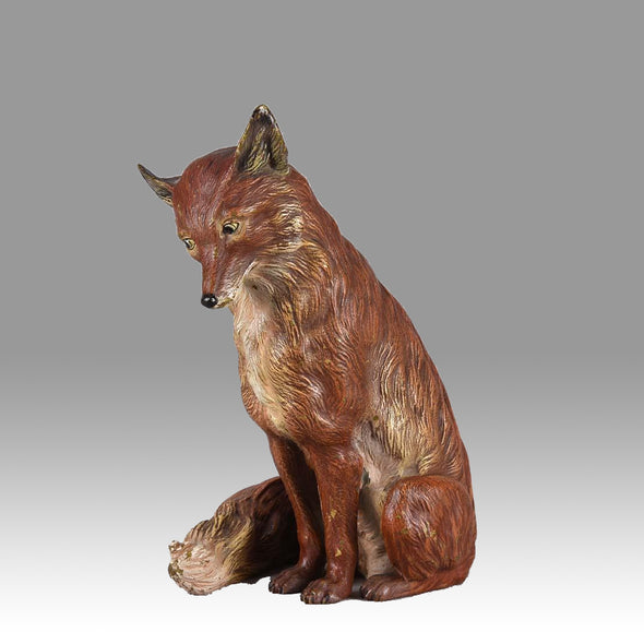 "Seated Fox" by Franz Bergman