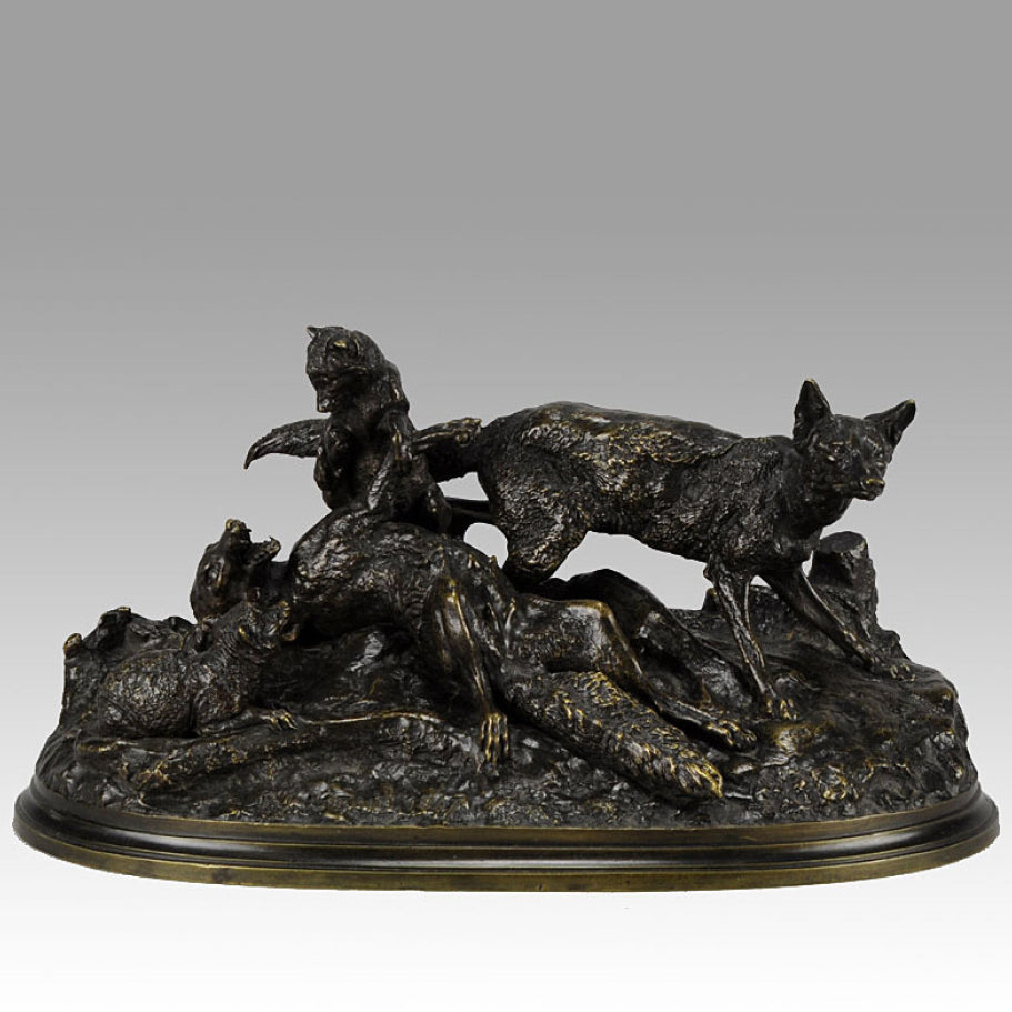 “Renarde et ses Petits” by P J Mene