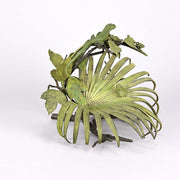 Lizard and Frog on Leaf by Bergman