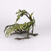 Lizard and Frog on Leaf by Bergman