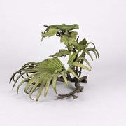 Lizard and Frog on Leaf by Bergman