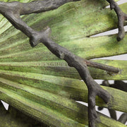 Lizard and Frog on Leaf by Bergman