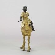 Franz Xavier Bergman Bronze -  Arab on Camel Austrian Bronze - Franz Bergman